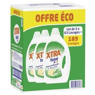 Xtra total marseille aloe vera lot 3x63 lavages offre éco 8.505l