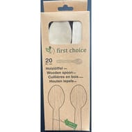 Naturelle Boite de 20 cuillières à soupe en bois