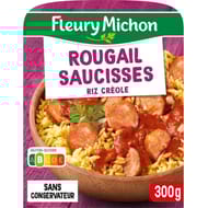 Fleury michon rougail saucisses & riz créole 300g