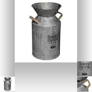 Pot deco zinc d21xh37cm