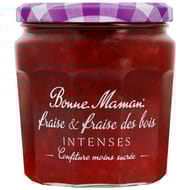 Bonne Maman confiture intense fraise & fraise des bois 335g