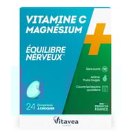 Nutrisanté vitamine C + magnésium  comprimés x24