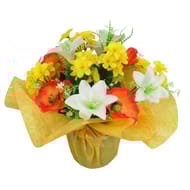 Bouquet bulle pavot nacisse lus