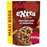 Kellogg's céréales extra chocolat noir noisettes - 800g