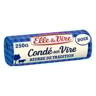 Elle & Vire beurre rouleau doux de Condé sur Vire 250g