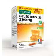 Naturland gelee royale bio 2500mg 20 amp.x10ml + 10 amp. X 10ml offertes