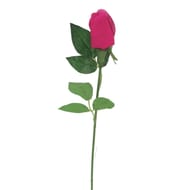 Rose bouton velours artificielle rose