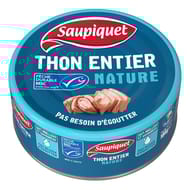 Saupiquet thon entier nature msc 186g