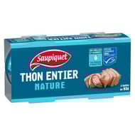 Saupiquet thon entier nature msc 2x93g