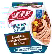 Saupiquet salades lentilles et thon msc 160g saupiquet