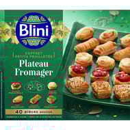 Blini coffret 40 petits feuilletés plateau fromager 420g