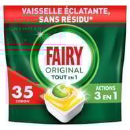 Fairy tout en 1 vaisselle automatique citron x 35 capsules