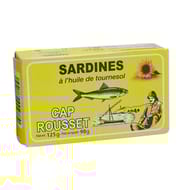 Cap rousset sardine a l'huile de tournesol 1/4 90g