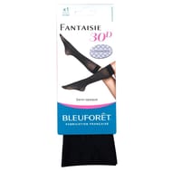 Mi-bas 30D semi opaque losange Bleuforêt NOIR AR5 TU