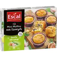 Escal 12 mini muffins aux escargots 220g