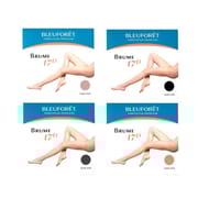 Collant 17D brume voile mat Bleuforêt AF6 BRUN T3-4