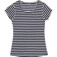 Tee shirt manches courtes femme ECRU/BORDEAUX T50\52