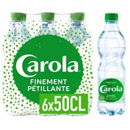 Carola verte eau finement pétillante bouteille 6 x 50cl