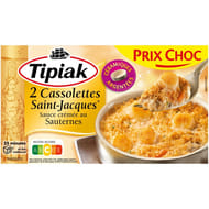 Tipiak 2 cassolettes St Jacques sauce crémée au sauternes 2x110g