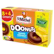 St Michel doonuts nappés format familial - 8 + 4 offerts-350g
