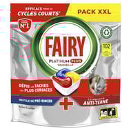 Fairy platinum plus vaisselle automatique citron x 102