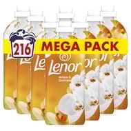 Lenor liquide adoucissant ambre & orchidée 216 doses 4.536l