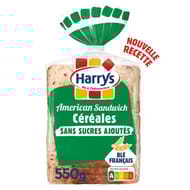 Harrys american sandwich céréales sans sucres ajoutés 14 tranches 550g