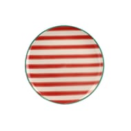 Assiette plate parasol 26cm en gres rouge