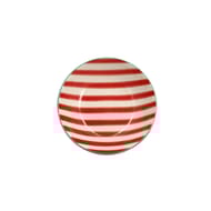 Assiette creuse parasol 20.5cm en gres rouge