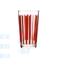 Lot 3 gobelets parasol 34cl en verre couleur rouge