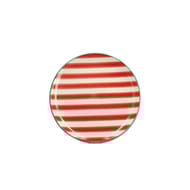 Assiette dessert parasol 19cm en gres rouge