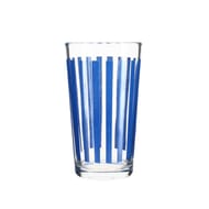 Lot 3 gobelets parasol 34cl en verre couleur bleu