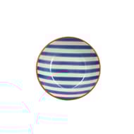 Assiette creuse parasol 20.5cm en gres bleu marine