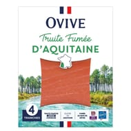 Ovive Truite fumée aquitaine 4 tranches 120g