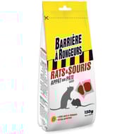Barriere à rongeurs rats souris appât sur pâte 150g