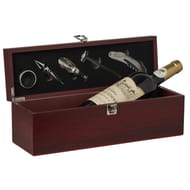 Coffret prestige 5 accessoires + 1 bordeaux rouge 12.5% Vol.75cl