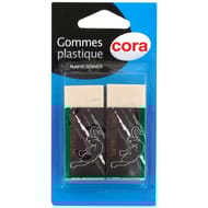 Cora 2 gommes fantaisie