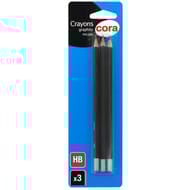 Cora 3 crayons graphite hb