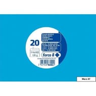 Clairefontaine 20 enveloppes auto-adhésives 11.4x16.2 cm bleu turquoise 120 grammes