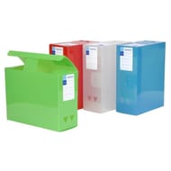 Viquel boîte de classement maxidoc 24.5x33x12 cm propyglass fermeture encliquetage