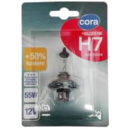 Cora blister 1 lampe h7 +50% cora