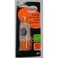 Cora tube de colle universelle sans solvant double embout 30 ml
