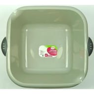 Cora cuvette carrée 8 litres bimatière grise