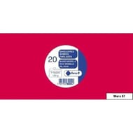 Clairefontaine 20 enveloppes longues groseille 11x22 cm 120 grammes auto-adhésives