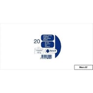 Clairefontaine 20 enveloppes longues blanc 11x22 cm 120 grammes auto-adhésives