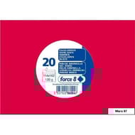 Clairefontaine 20 enveloppes auto-adhésives 11.4x16.2 cm rouge groseille 120 grammes