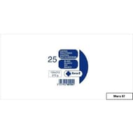 Clairefontaine 25 cartes longues blanches 10.6x21.3 cm 210 grammes