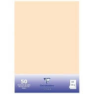 Clairefontaine 50 feuilles papier couleur 21x29.7 cm 120 grammes ivoire sous film