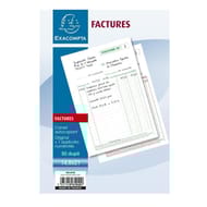 Exacompta manifold duplicata facture 148x210 50f papier autocopiant