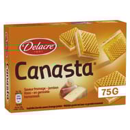 Delacre canasta fromage saveur jambon fumé 75g